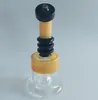 Glasbong Bongs Aschefänger Bubbler Raucherzubehör Wasserpfeifen 8 Zoll hohe Drachenklaue zweifarbige Wasserpfeife klassische Wasserpfeifentasche für Ölbohrungen 14 mm Mund