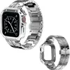 Hochwertiges Edelstahlarmband mit Panzerung für Apple Watch Serie 8, 7, 6, 5, 4 SE iWatch 40 mm, 41 mm, 44 mm, 45 mm