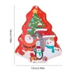 Gift Wrap Christmas Box Tree Shaped Tinplate Can Cartoon Candy Sweets Jar Söt Diy Presentförpackning för Festival Party Kids Adultsgift Wrap