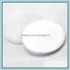 Sublimation Ceramic Coaster Round Square Mat per bicchieri 9 cm 9,5 cm Blancia bianca Biancellate Sublimated BiAster Fai-te Trasferimento termico Coppa di tazza di tazza fuori cucina spento