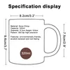 DIY Creative Coffee Caneca Viagem Tapa Cup de Canecas de Leite Personalizado Presente Personalizado em casa 11oz 220623