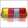 Autre Paquet Cadeau Textile Maison Colorf Rubans De Dentelle 2M Wrap 4.5Cm De Large Ri Dhglx