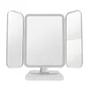 Miroirs compacts Miroir de maquillage de bureau Longue durée de veille Élégant Application large Trois fois Micro USB LED MirrorCompact CompactCompact