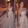 Блестящие арабские бусины свадебные платья с мячом платье с полным рукавом кружевное свадебное платье с длинным поездом на заказ