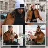 Giacca casual da donna in velluto a coste ispessito parka soprabito Inverno caldamente moda outwear cappotto streetwear oversize da studente Vestiti imbottiti di cotone