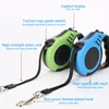 Dog Collars Leashes Drop Service 2022カラフルな霧のデザインナイロンロープリーシュトラクション格納式高品質の製造者ドッグ