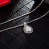 Colares pendentes de moda colar de água dupla gota de pedra boho colar de gargantilha jóias de jóias bijouxpended godl22