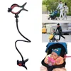 Stroller onderdelen accessoires verstelbare babyvoeding fles cliphouder voor wieg lange flexibele handsfree slang duwtje in bedropers stroller