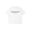 T-shirt maschile Peso Spring ed estate Donne High Street Logo di stampa Lettere di stampa 1: 1 T-shirt a maniche corte Beige S-XL