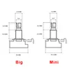 Alpha Brass Shaft Potentiometer (POT) för elgitarrbas A250K/B250K/A500K/B500K