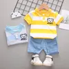 Clothing Sets Baby Children Boys Kids Outfits 2pcs T-shirt Shorts Toddler Fashion Tops Pants Summer Suits For 1-4TClothing