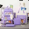 Рюкзак Kawaii Женщины -мультфильм ученика девочка школьная сумка для множественной сумки для женщин милые сумки с высокой мощностью для девочек 220628
