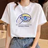 Roliga Evil Eye Printed Woment-Shirt Harajuku Summer Women T Shirts Kawaii Streetwear Overdized T-Shirt Female Tops Tee Clothes G220507