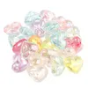 50pcs/lot diy love love heart heart zer bead for jewelry bracelets necklace hair make accessories crafts acrylic Kids Handmade Beads