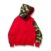 KN9V Mens Hooded Hoodies Fleece Stylist Cartoon Camouflage Printing Jacket Men Womens Cardigan Casual Sweatshirts Coat för storlek M/L/XL/XXL/3XL 1681