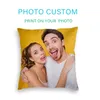 Lovely Family Pets Custom Cushion Covers Printing Cotton Linen Case Customized Cover For Sofa DIY Pillowcase 220622