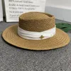 2021 Fashionwoven Widebrimmed Hat Sun Hat Summer 여름 여성 Bee Wide Cap Parentc