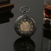 Heren perspectiefvenster wolfraamstaal holle mechanische horloges mechanisch zakhorloge