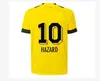 الرجال الكبار + Kids Kit 20 21 Dortmund Borussia Haalan Home Jerseys Soccer 110th Anniversary 2020 2021 الثالث