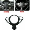 Steering Wheel Covers Carbon Fiber Cover Trim Replacement For 370Z 2009-2022 CarSteering CoversSteering