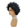 Perruque Afro crépue bouclée pour femmes, 6 pouces, courte, faite à la machine, cheveux humains de bonne qualité, perruque de Cosplay noire avec frange6029016