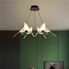 Nordic Light Lampe de table dorée de luxe en alliage créatif acrylique en forme d'oiseau chambre à coucher salon luminaires décoratifs H220423