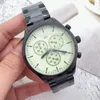 2023 MENSES MONTES Tous les cadrans travaillant Quartz Watch de haute qualité 1853 Top de luxe Chronograph Clock acier et ceinture en cuir Fashion Six Six aiguille en gros de Montre de