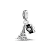 925 Sterling Silver Ciondola Charm Flag Cat Tower Ala Ciondolo Perline Bead Fit Pandora Charms Bracciale Accessori gioielli fai da te