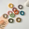 10-color Frosted Telephone Wire Scrunchies, Headband Rubber Scrunchies For Ladies