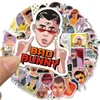 50PCS Puerto Rican Singer Bad Bunny Stickers PVC for Stationery Decal Motorcycle Skateboard Laptop Guitar Bike Cool Sticker5220924