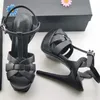 Lüks Tasarımcı Kadın Sandalet Stiletto Yüksek Topuk Ayakkabı 10/14 cm T-kayışı Düğün Gelin Ayakkabıları Haraç Rugan Platform Sandalet Kutusu ile