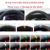 Customized Car Steering Wheel Cover Wrap AntiSlip Car Accessories For Bmw E46 E39 330i 540i 525i 530i 330Ci m3 2001 2002 2003 J220808