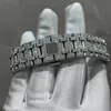 Designer Watch Mens Version Moissanite Montres Automatique Silver Diamonds Pass Test Qualité Mouvement Acier inoxydable Glacé SaphirBGGR