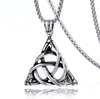 Pendant Necklaces Viking Knot Power Triangle Round 3Mm Chain Necklace Charm Men's Women's Punk GiftPendant NecklacesPendant Sidn22