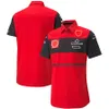 T-shirts F1 T-shirt Racing Polo Shirt Formula One Team Uniform Overalls Lapel Summer Motorsport Red Short Sleeve Breathable Jerseys Ueqt Qoz8