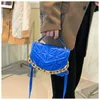 Вечерние сумки голубые женщины маленькая сумка для плеча кожаная зеленая сумочка для женщин лето 2022 г. Тенденции