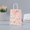 Prezent Mieszany 4 kolory europejski marmurkowy torba papierowa kreatywne urodziny torby walentynkowe zakupy odzieży torba hurtowa