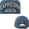 Capricorn 3d Letter Embroidery Baseball Cap Outdoor Sports Golf Caps Trucker Hat Mens And Womens Universal Hats