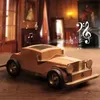 Luxus-Designer-Bluetooth-Lautsprecher aus Holz, Retro, altes Auto, kabellose Mini-Soundbox mit TF-Karte, USB, AUX, FM-Radio