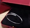 2022 V goud materia luxe kwaliteit Charm bangle nagel armband in drie kleuren plated voor vrouwen bruiloft enagagment sieraden cadeau hebben doos stempel PS4133A