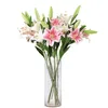 Artificial Lily Real Touch Fake Flowers for Wedding Home Party Garden Shop Office Decoration