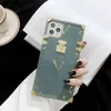 Funda de teléfono de carcasa suave de diseñador para iPhone 11 12 Pro X XR XS Max 7 6 6S 8 Plus letras cubierta de lujo para iPhone 2401166