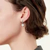 Pendientes de diseñador para mujer para damas Diseñadores Pendientes de corazón Plata Moda Joyería de lujo Pendientes de diamantes Amantes Stud Ear Rings223p