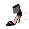 happy_buy_bag 2022High Heels Damen Sommer sexy Stiletto 40-43 runder Kopf Schnürmode Sandalen