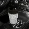 Car Organizer Crystal Trash Bin Veicolo Garbage Dust Case Storage Box Can Decor Bling Accessori interni per WomanCar