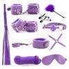 sexy Spielzeug Erwachsene Produkte 18 Bdsm Bett Bondage Set Handschellen Anal Nippelklemmen Seil Exotische Maske SM für Frauen Paare