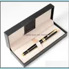 50Pcs Pu Leather Pen Box Business Promotion Souvenirs Gift Package Creative Packaging Birthday Party Fathers Day Drop Delivery 2021 Packing