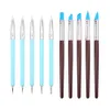 10pcs/zestaw silikonowych gliny rzeźbienie narzędzia modelowanie kropki Pen Ceramika użycie rzemiosła do majsterkowiczów gwoździe rękodzieła XBJK2207