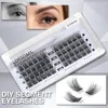 Falsche Wimpern DIY Wimpernverlängerungen segmentiert flauschiges Volumen Nerz C/D 48 einzelne Cluster Wimpern Cluster Augen-Make-upFalsch