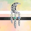 Fit pandora charms 925 bracelet Bead Original box Dreamcatcher Moon Unicorn Pendant Zircon Classic European charm jewelry